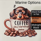 Survival Juice Coffee Pup Vinyl Panel