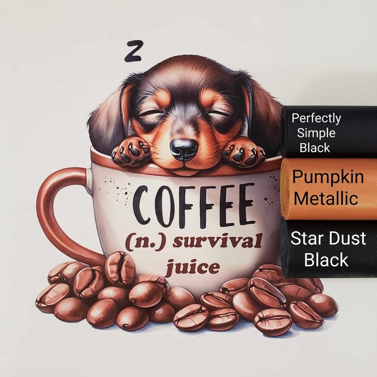 Survival Juice Coffee Pup Vinyl Panel