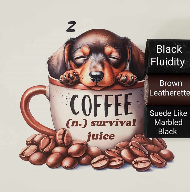 Survival Juice Coffee Pup Vinyl Panel