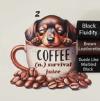 Survival Juice Coffee Pup Vinyl Panel