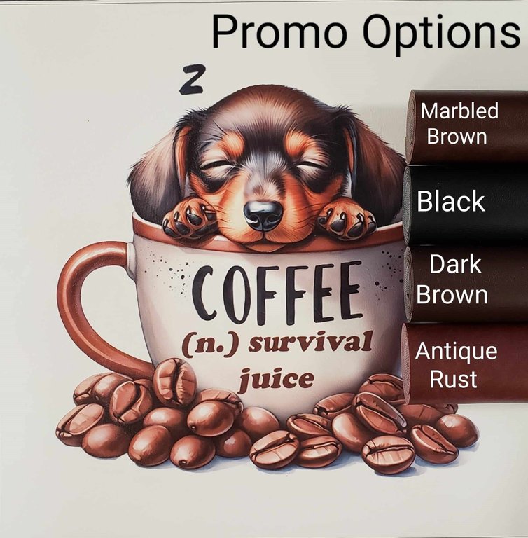 Survival Juice Coffee Pup Vinyl Panel