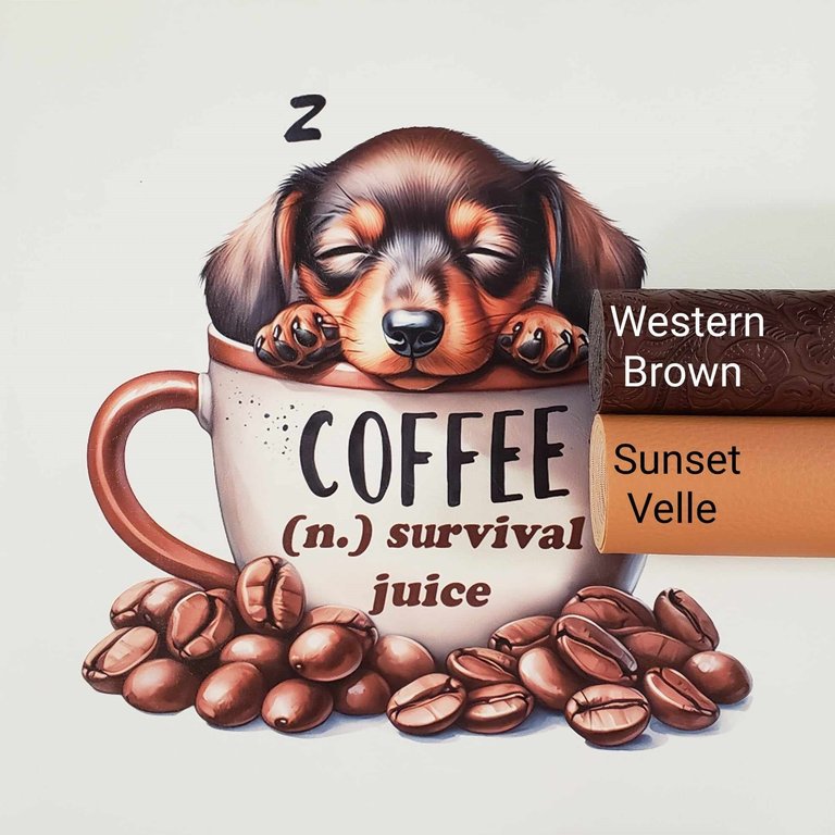 Survival Juice Coffee Pup Vinyl Panel