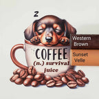 Survival Juice Coffee Pup Vinyl Panel