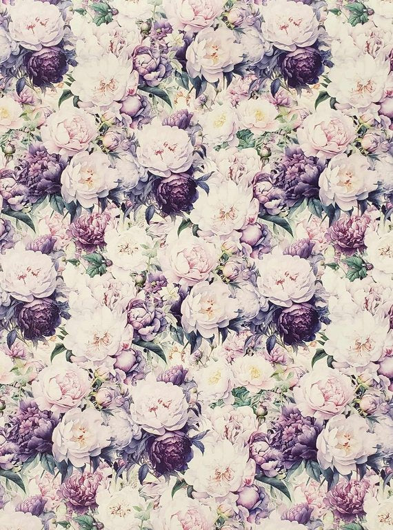 Shades of Purple Peonies Vinyl