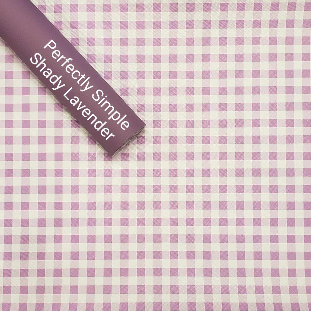 Small Plaid Purple and White Roll