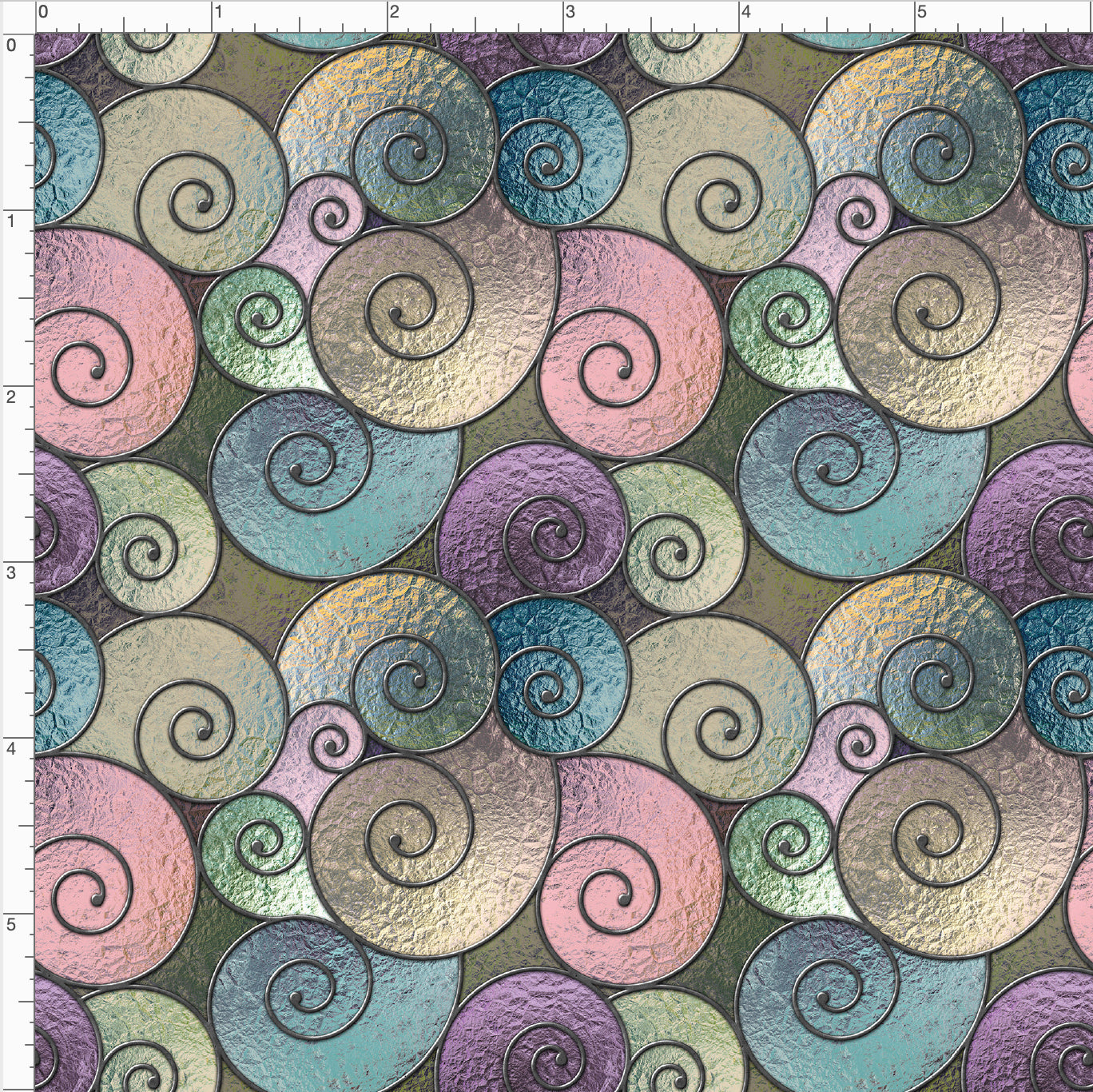 Stained Glass Swirls WPC