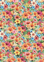 Tropical Flowers Vinyl
