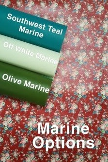 Vintage Blooms Dark Red Vinyl Roll