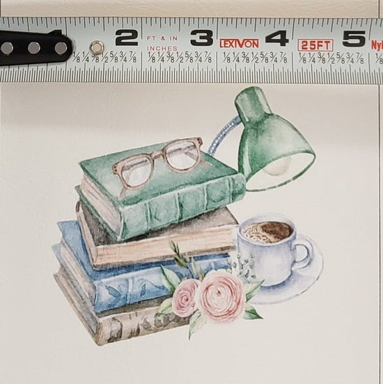 Vintage Book Study Vinyl Panel