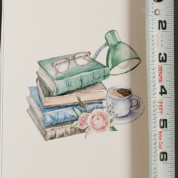 Vintage Book Study Vinyl Panel