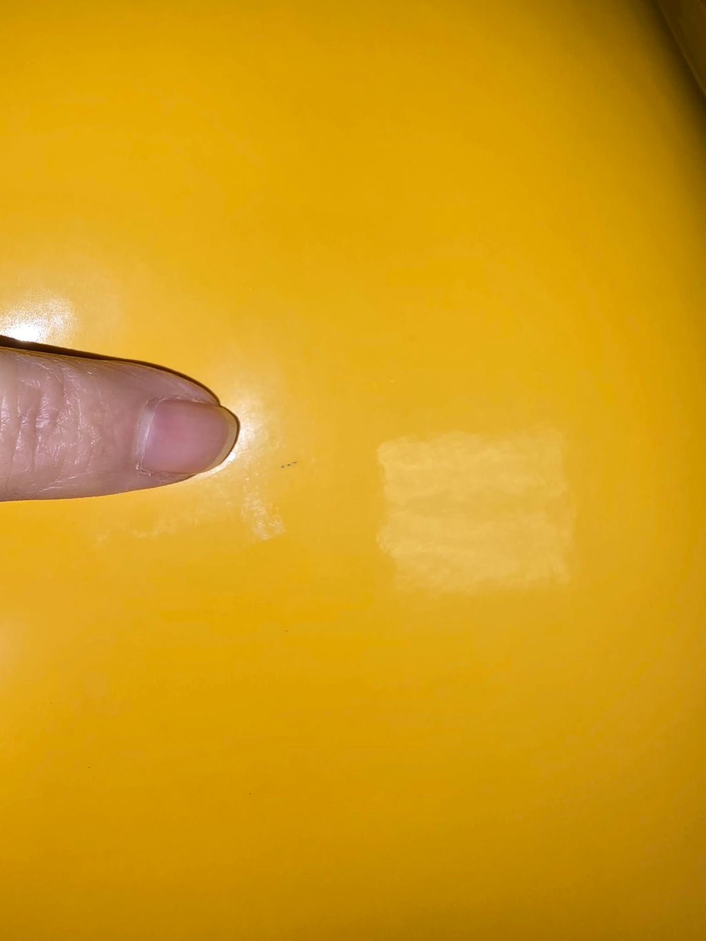 Yellow Patent Vinyl