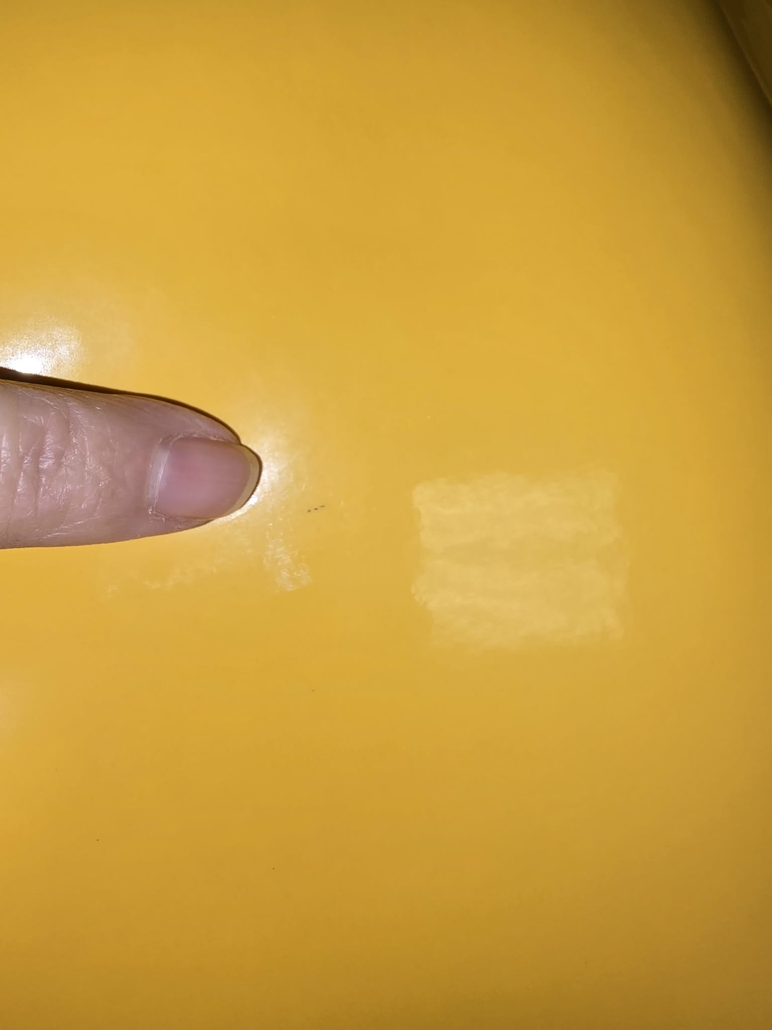 Yellow Patent Vinyl
