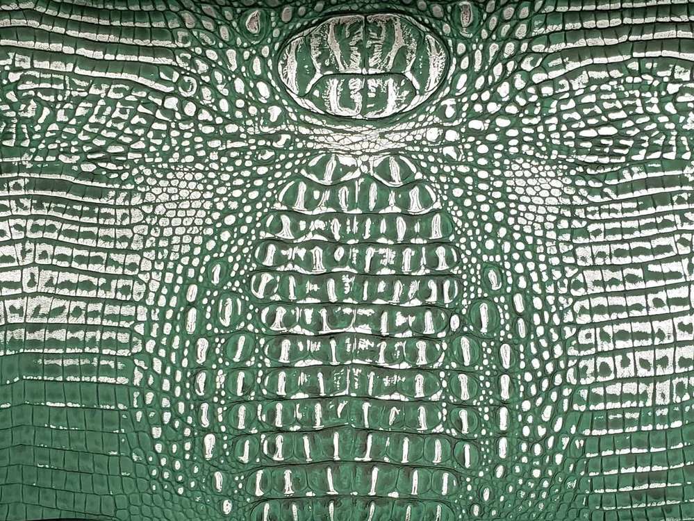 Green Metallic Alligator Roll