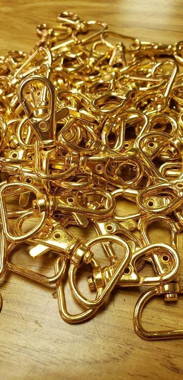 3/4 inch Lobster Clasp GOLD package of 10 pieces