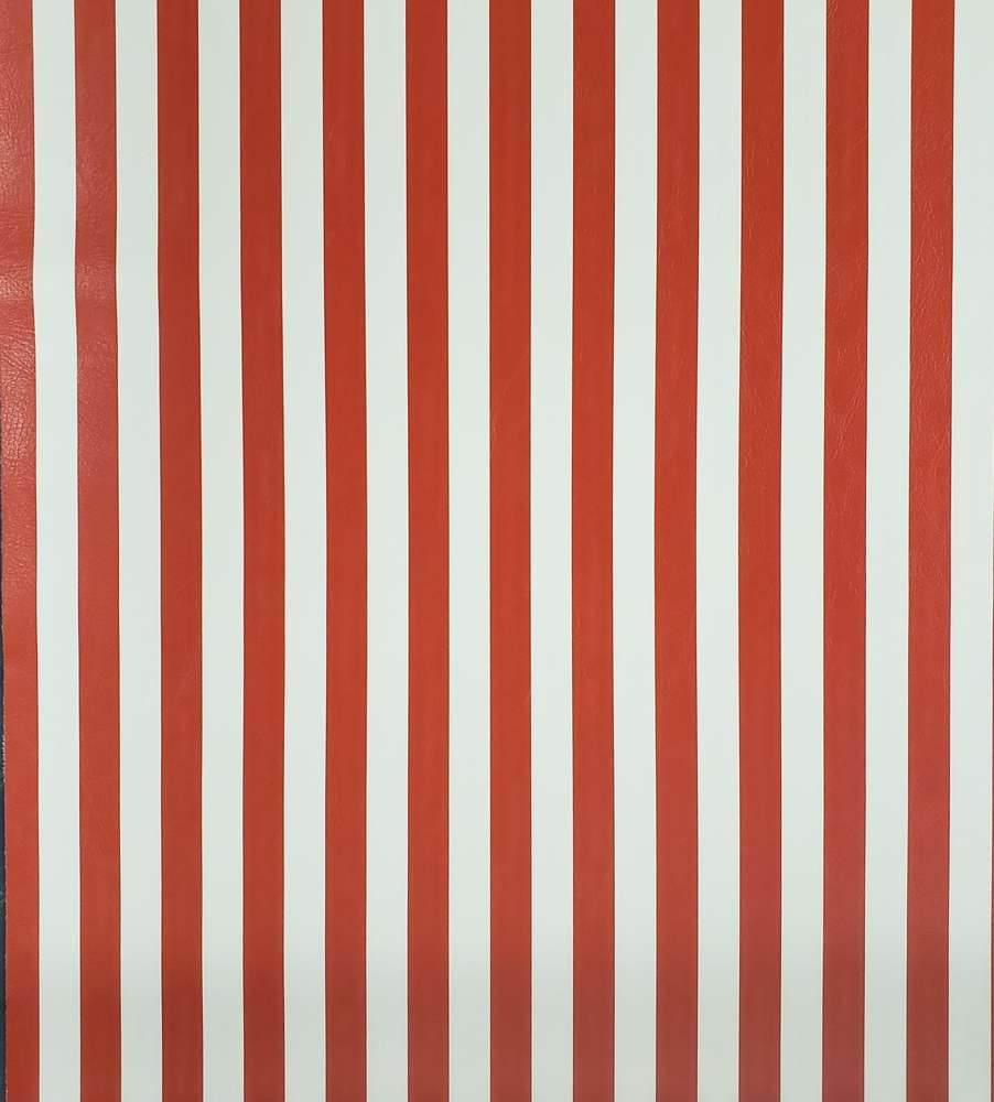 1/2 Inch Red and White Stripe Vinyl *Limited Availability*