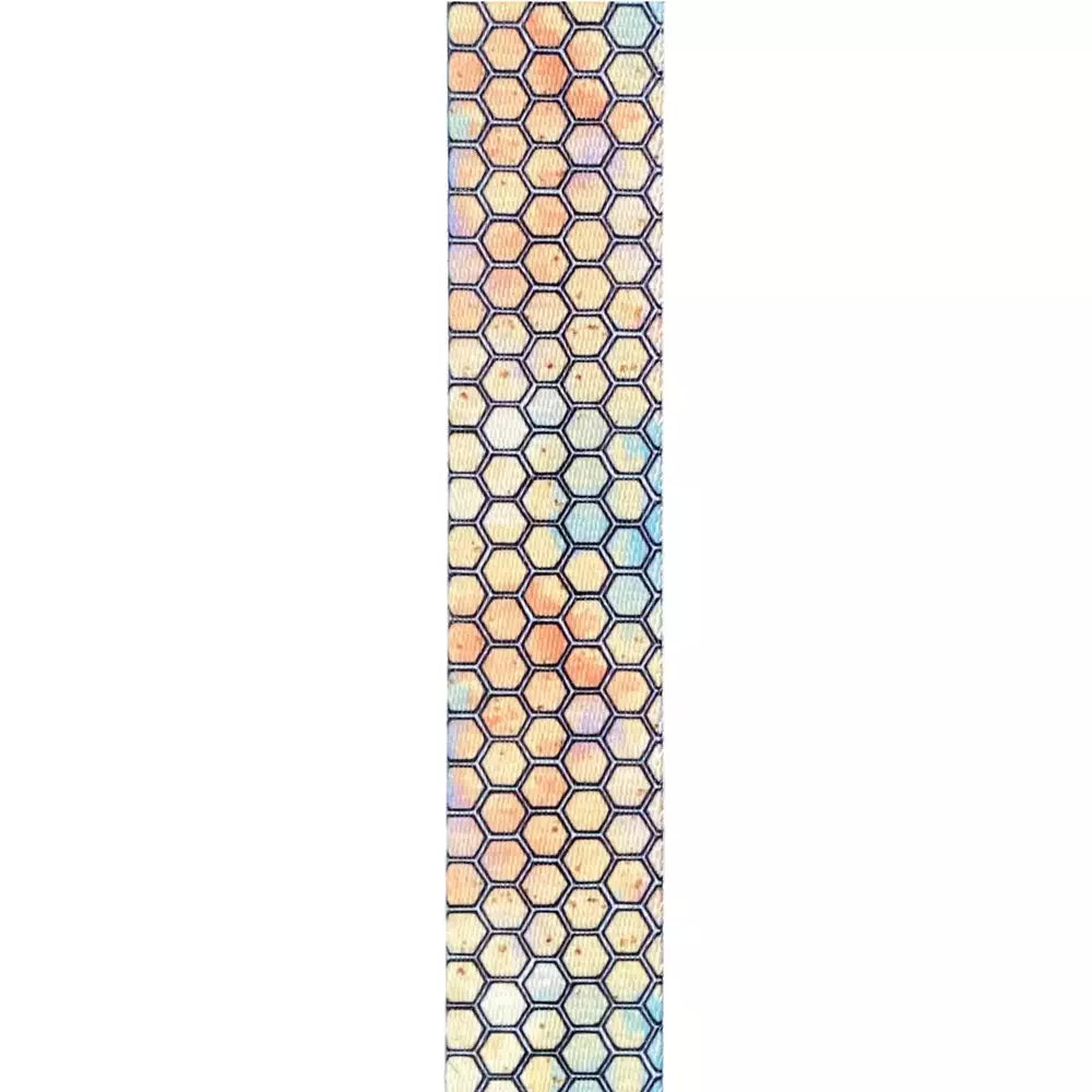 Bee Honeycomb Pastels 1.5" Webbing