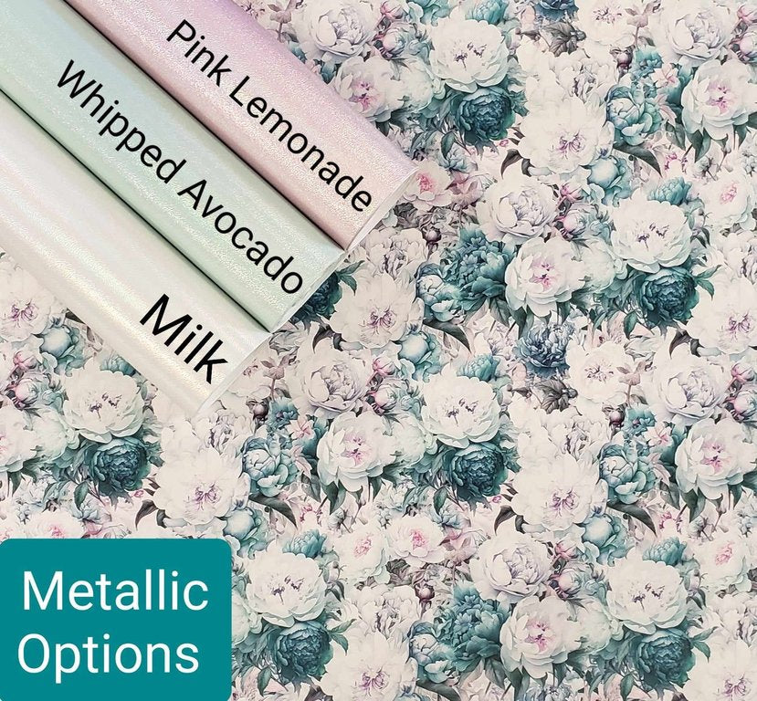 Shades of Green Peonies Vinyl