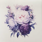 Purple Peonies  Panel