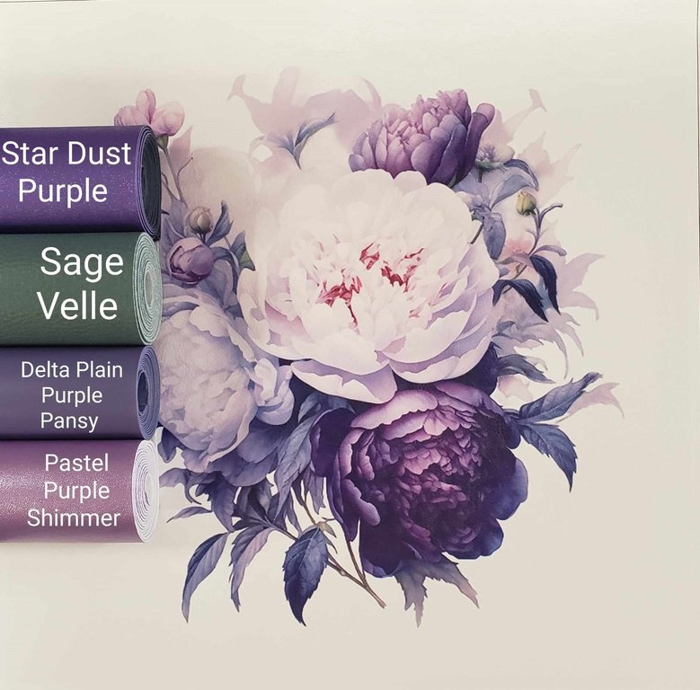 Purple Peonies  Panel