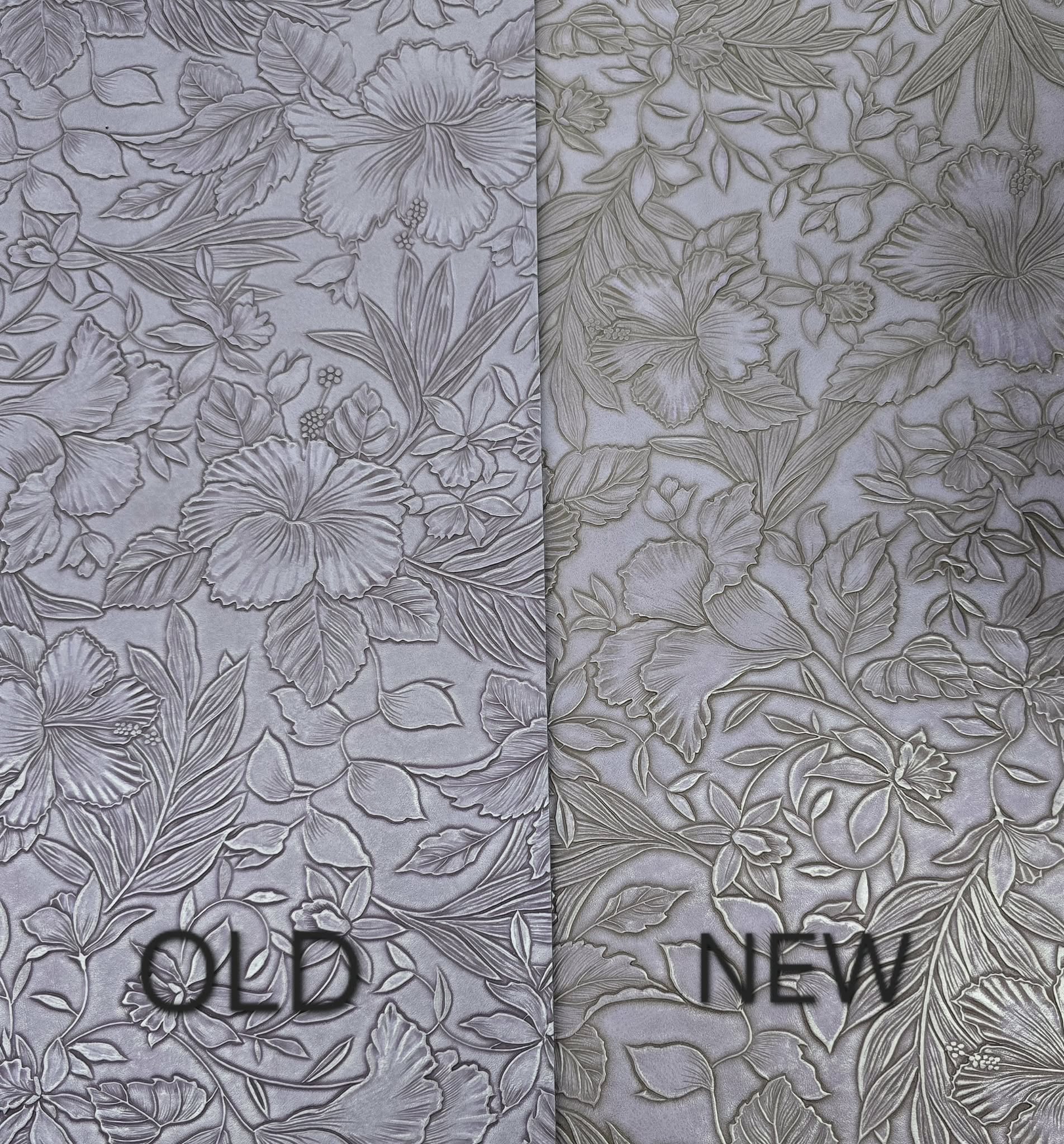 Floral Embossed Purple Vinyl
