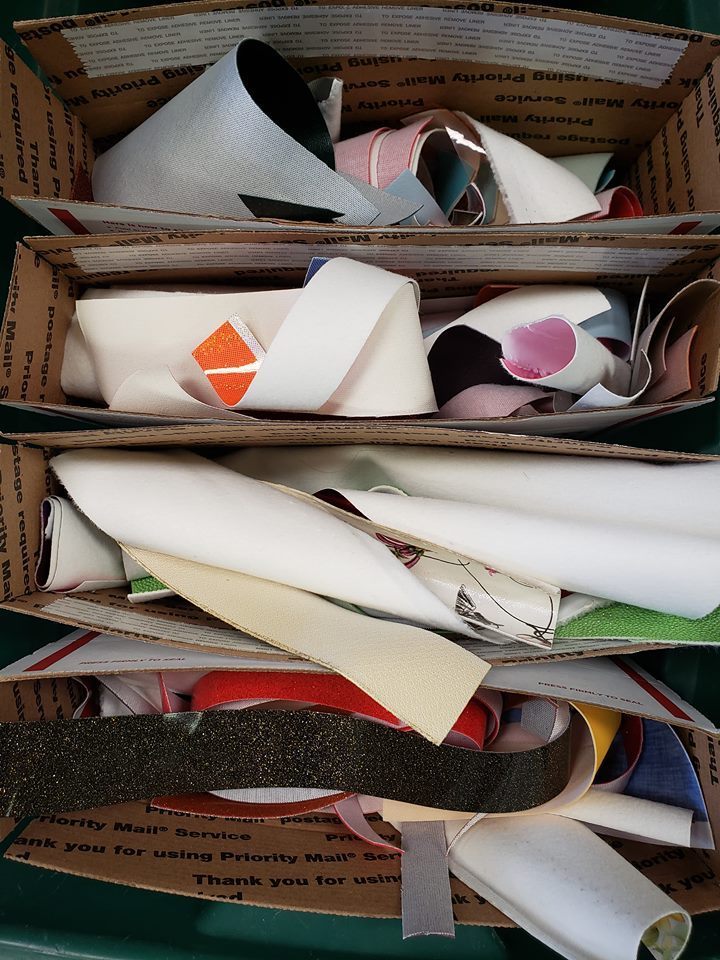 1 inch Strips in a box great for bows, small applique pieces 4 pounds