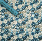 Dimensions of Teal Flowers WPC