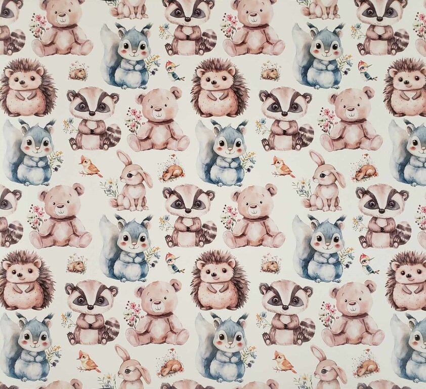 Woodland Animals Vinyl Roll